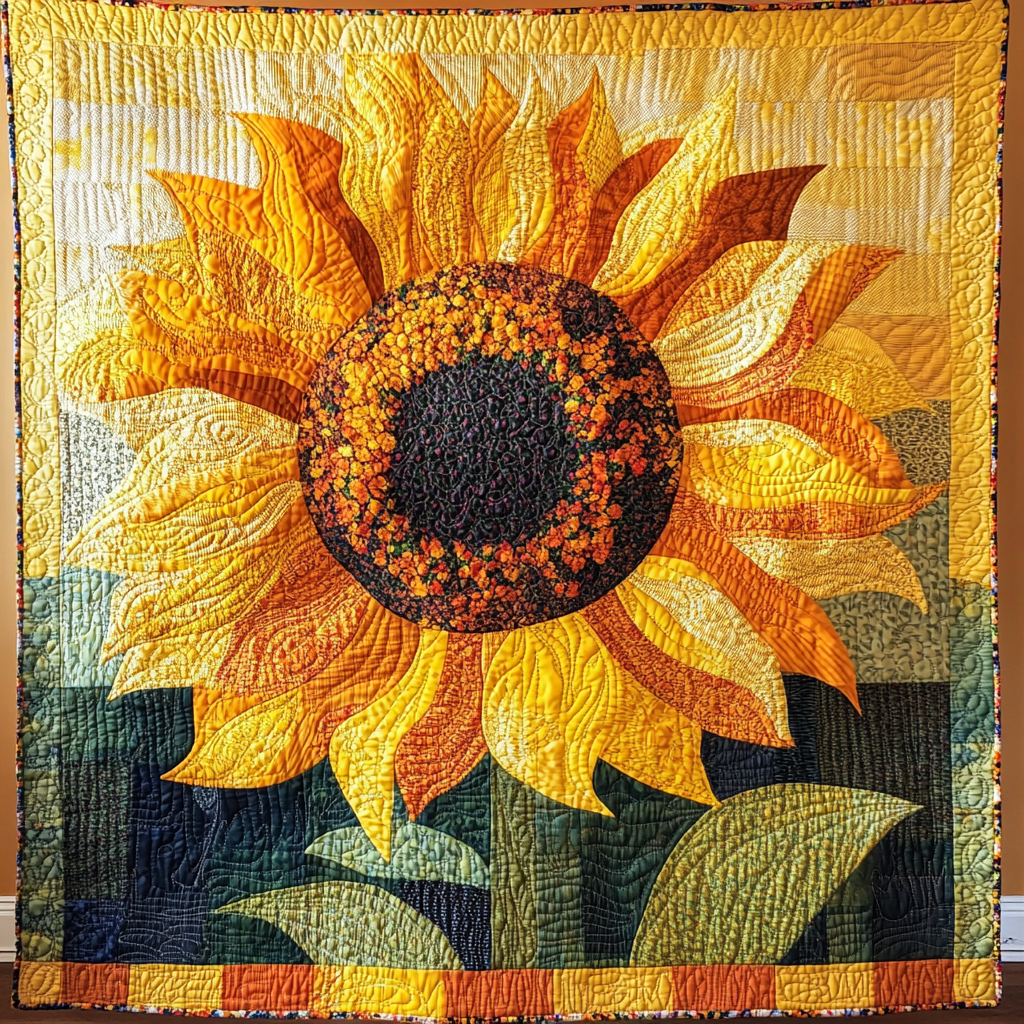 Sunflower DAI070824132 Quilt Blanket