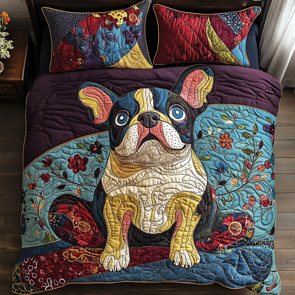 French Bulldog TAI181024328 Quilt Bedding Set