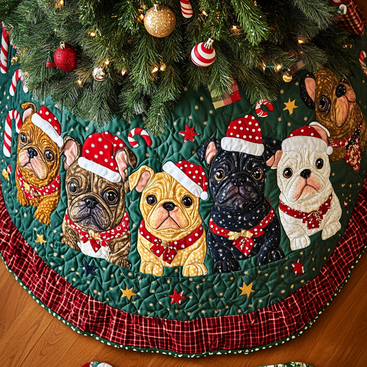 French Bulldog TAI041024200 Quilted Tree Skirt