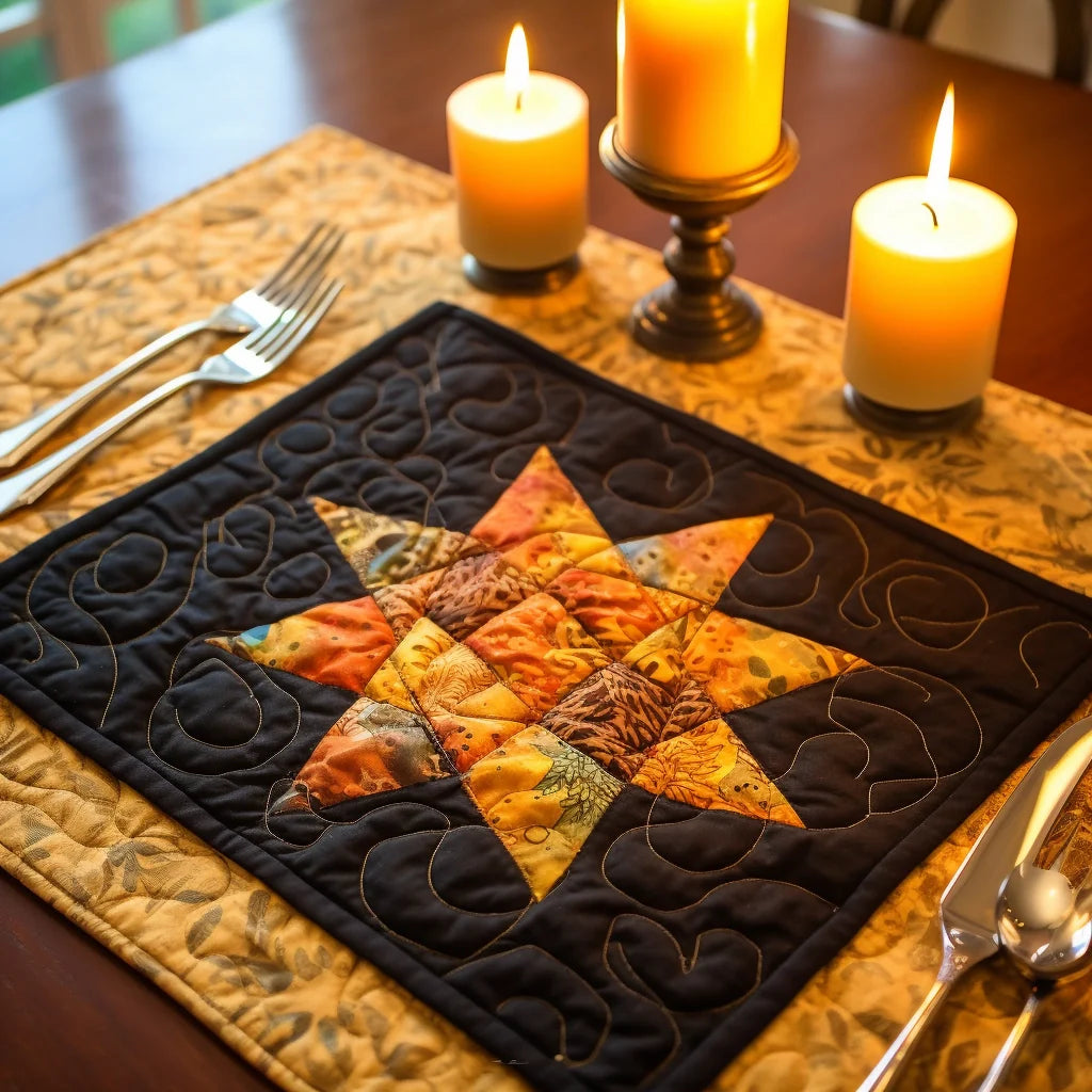 Hanukkah Jewish TAI040124332 Quilted Placemats