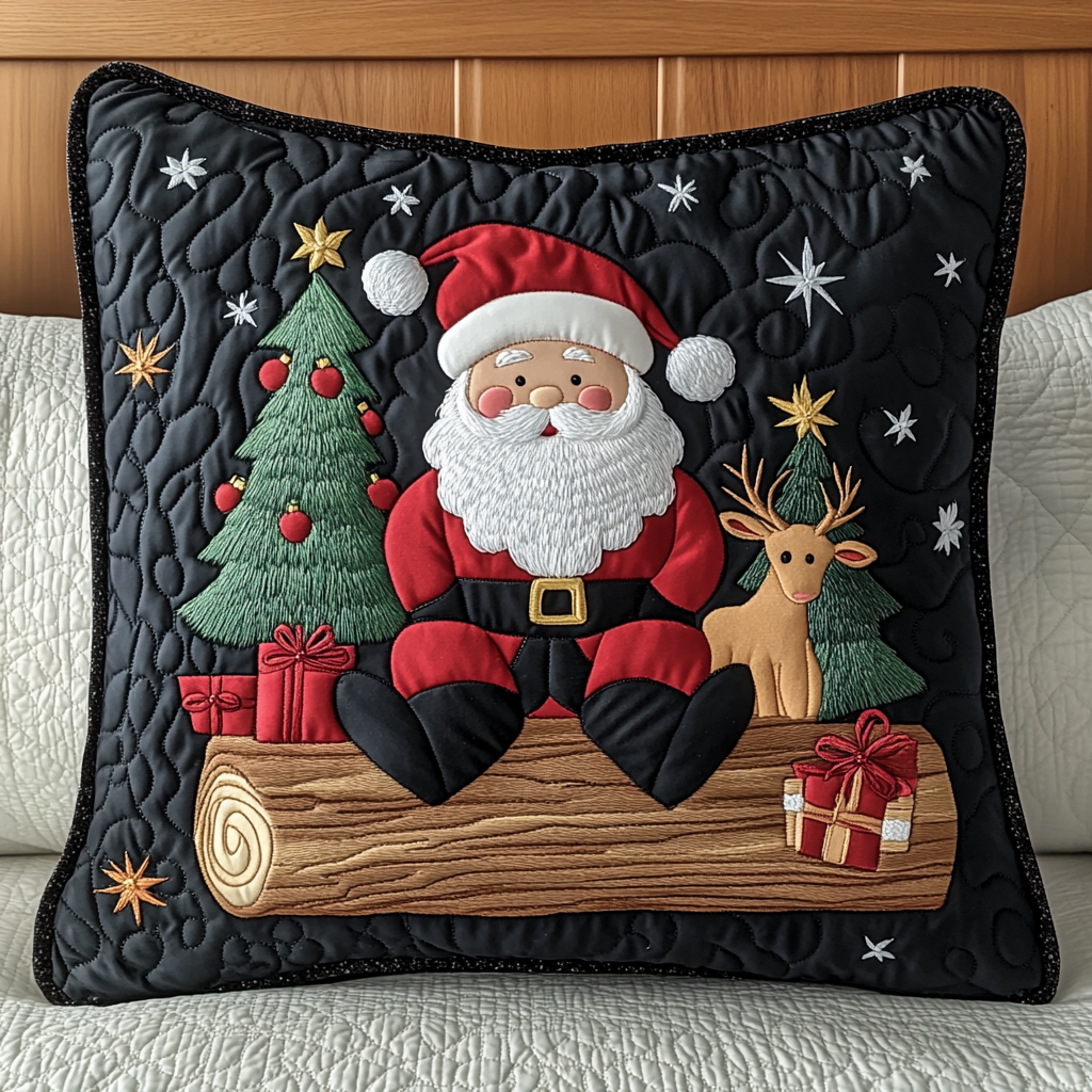 Christmas Santa TAI201124459 Quilted Pillow Case