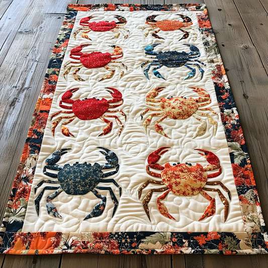 Crab DAI111124599 Quilted Table Runner