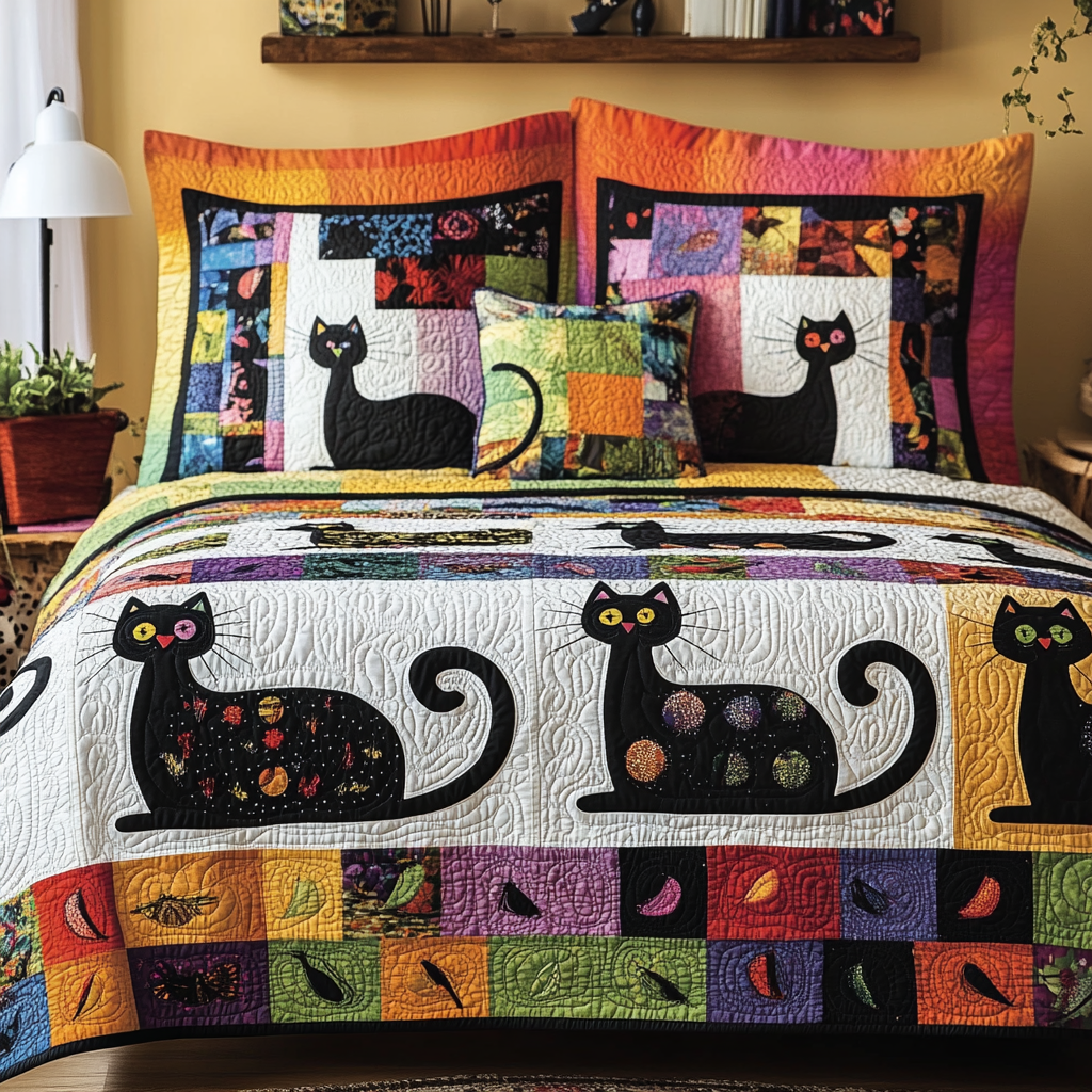 Cat TAI181024264 Quilt Bedding Set