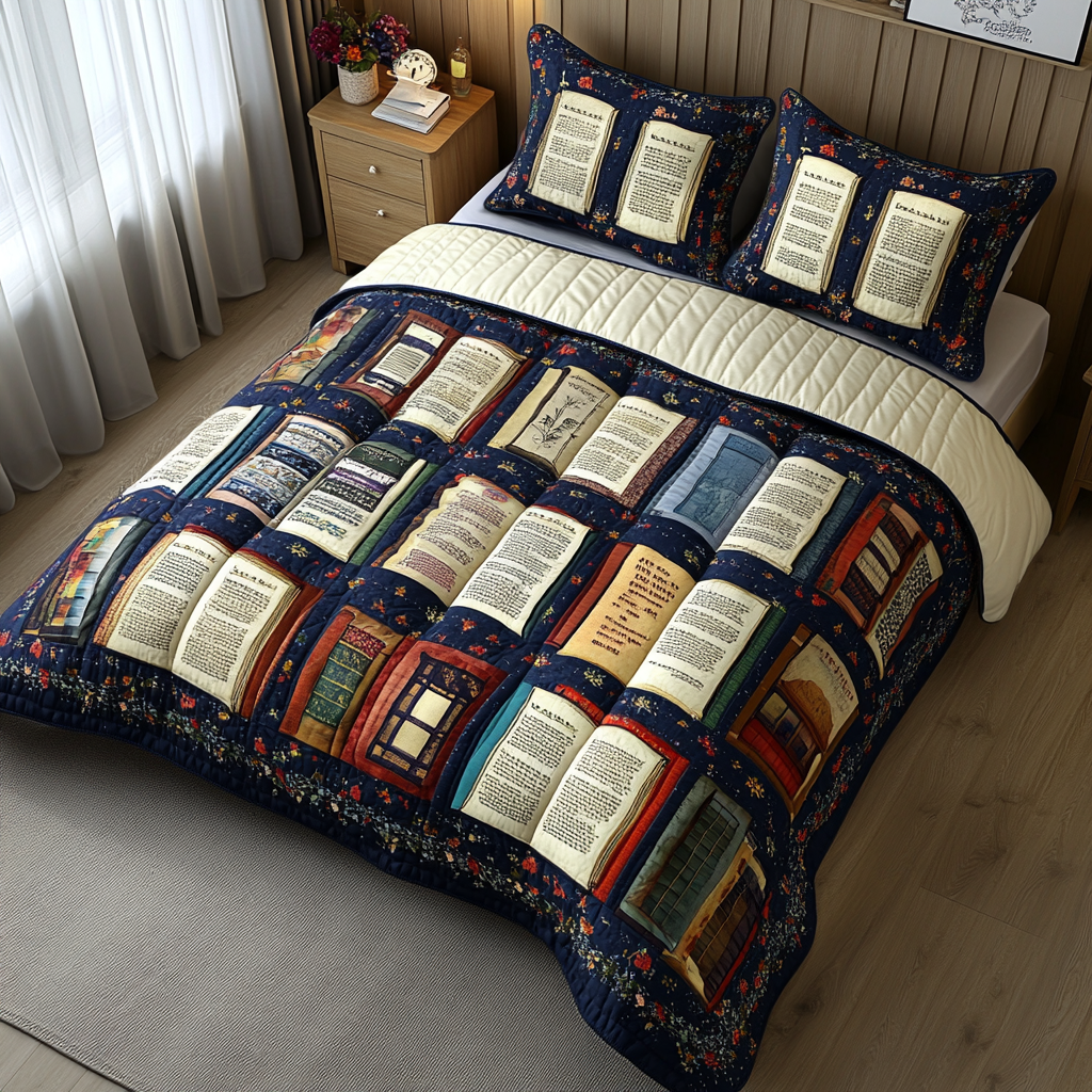 Books DAI051224123 Quilt Bedding Set