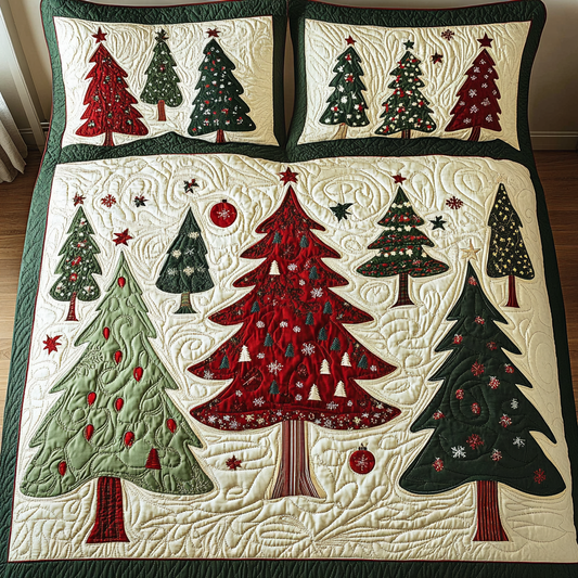 Christmas Tree TAI141124205 Quilt Bedding Set