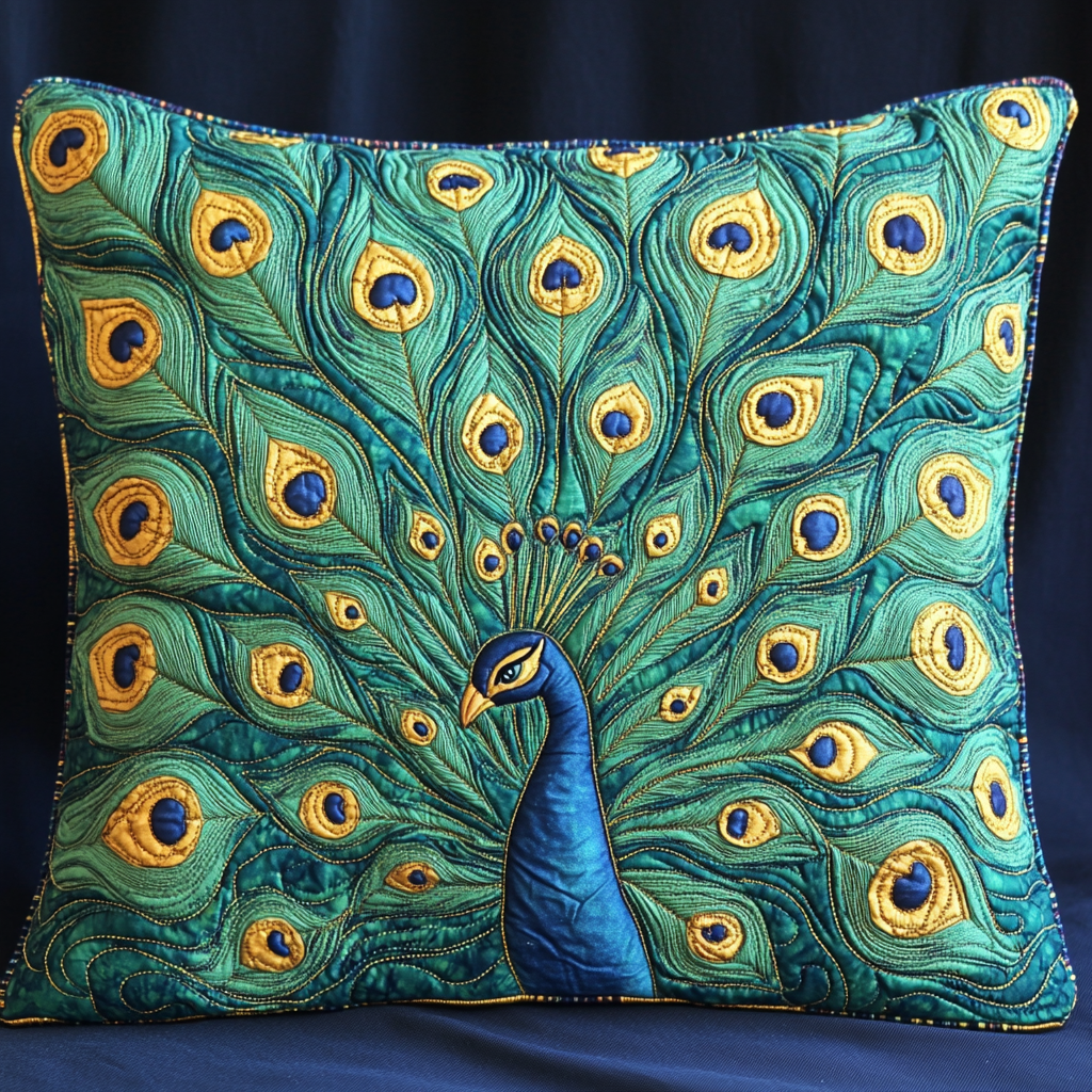 Peacock DAI301224196 Quilted Pillow Case