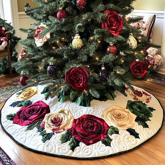 Rose DAI181124007 Quilted Tree Skirt