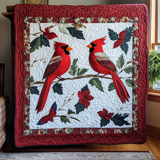 Christmas Cardinal TAI021024059 Quilt Blanket