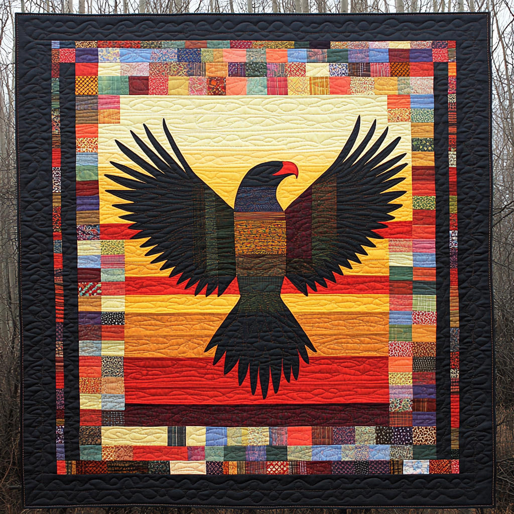 Native American Eagle DAI040924177 Quilt Blanket