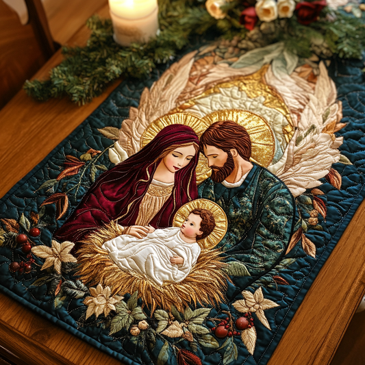 Nativity TAI111124336 Quilted Table Runner