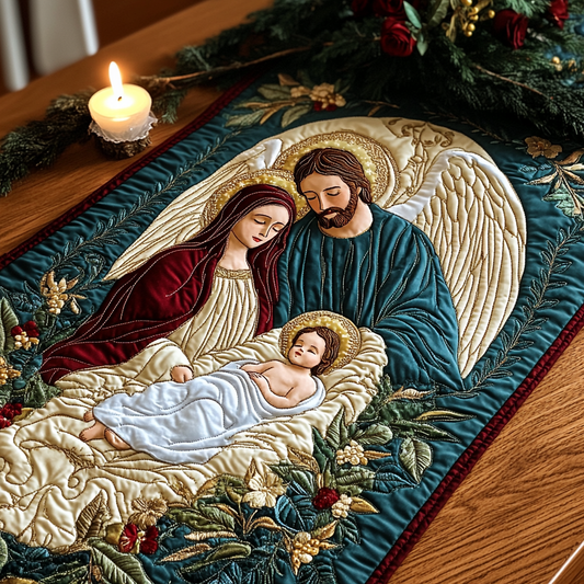 Nativity TAI111124339 Quilted Table Runner