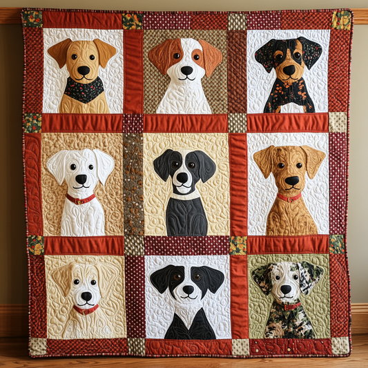 Dogs DAI190824182 Quilt Blanket