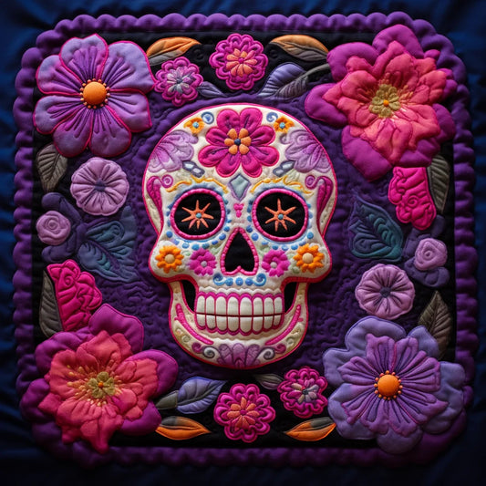 Sugar Skull TAI260224202 Quilted Placemats