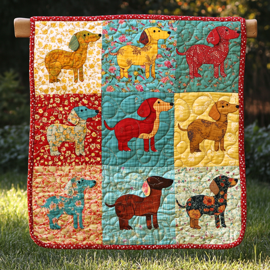 Dachshund DAI190824068 Quilt Blanket