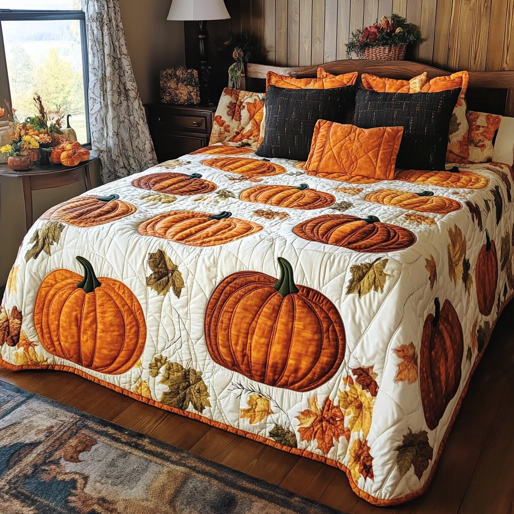 Pumpkin TAI021024022 Quilt Blanket