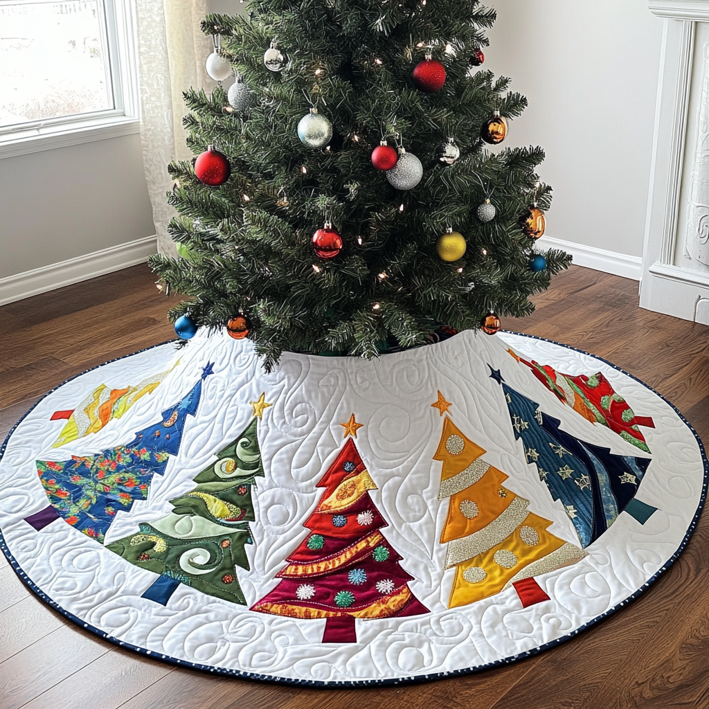 Christmas Tree DAI090924042 Quilted Tree Skirt