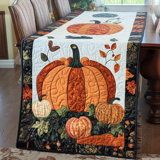 Pumpkin TAI021024216 Quilted Table Runner