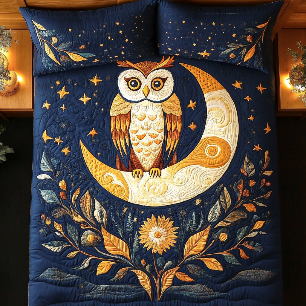 Celestial Owl DAI301224229 Quilt Bedding Set