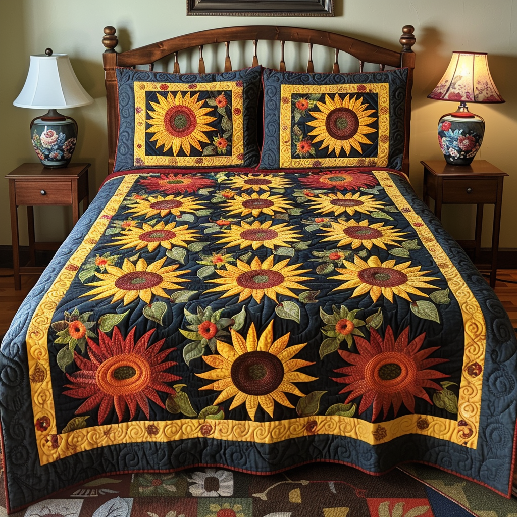 Sunflower TAI040624053 Quilt Bedding Set