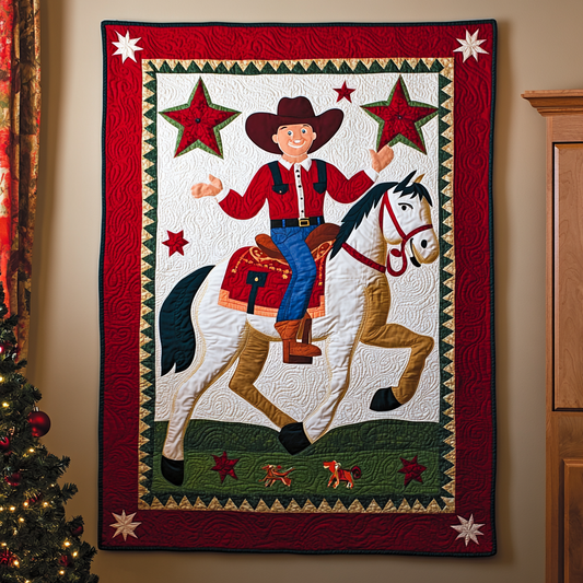 Christmas Cowboy DAI111124436 Quilt Blanket