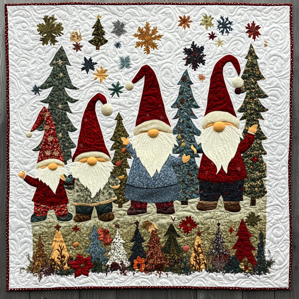 Christmas Gnome TAI260924057 Quilt Blanket