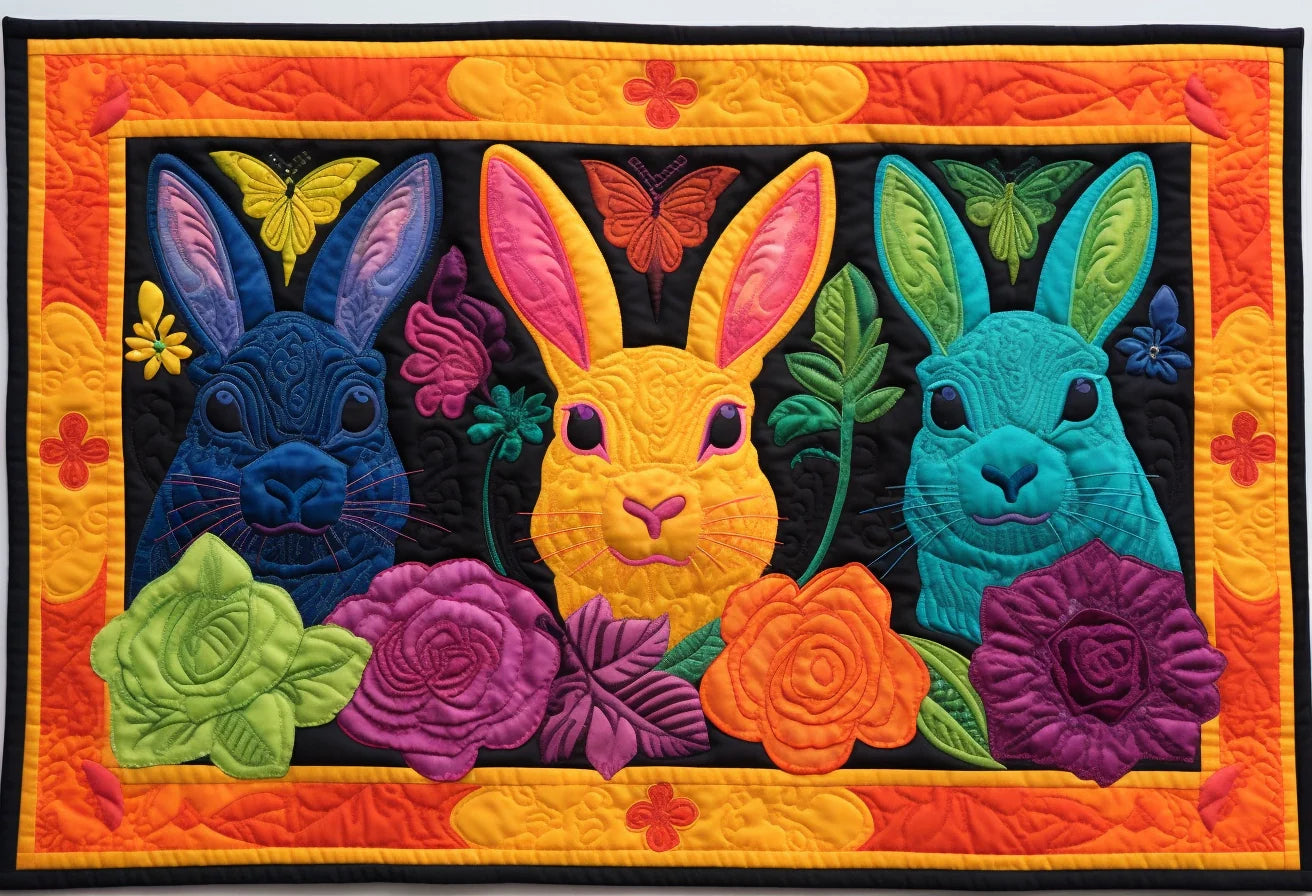 Rabbit TAI020324103 Quilted Placemats