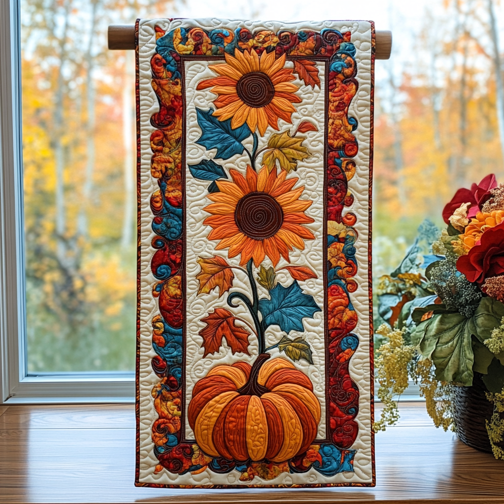 Sunflower TAI041024325 Quilted Table Runner