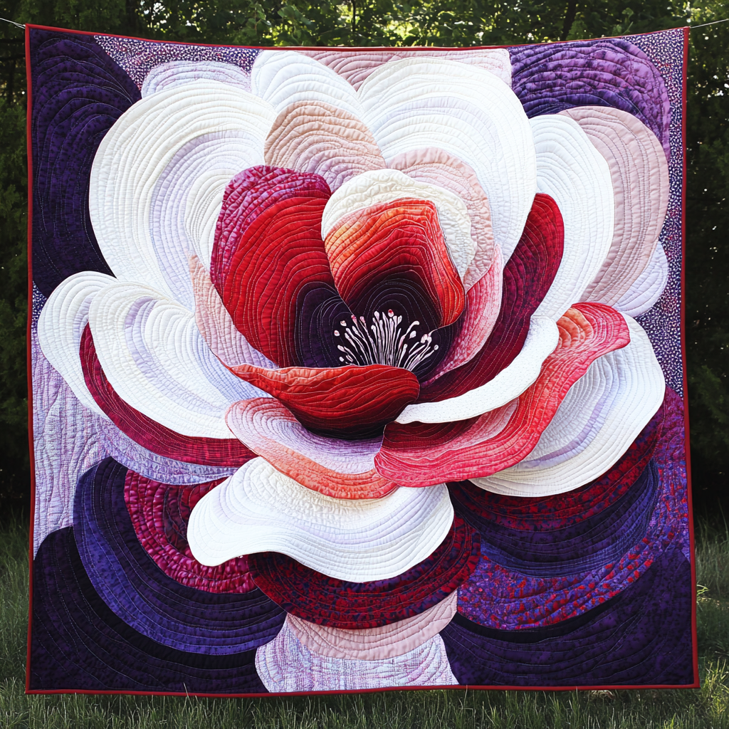 Magnolia Flower DAI110225002 Quilt Blanket