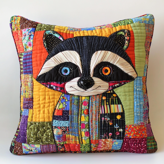 Raccoon DAI111124548 Quilted Pillow Case