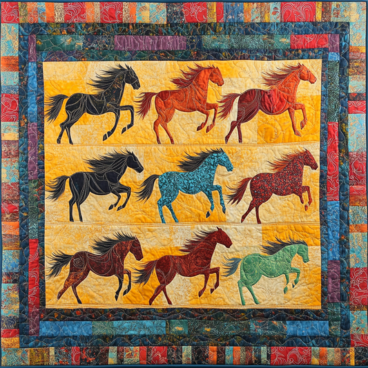 Horse DAI080824026 Quilt Blanket