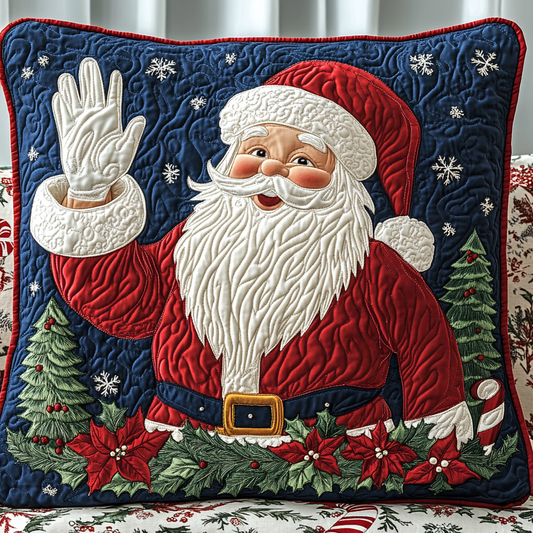 Christmas Santa TAI141124397 Quilted Pillow Case