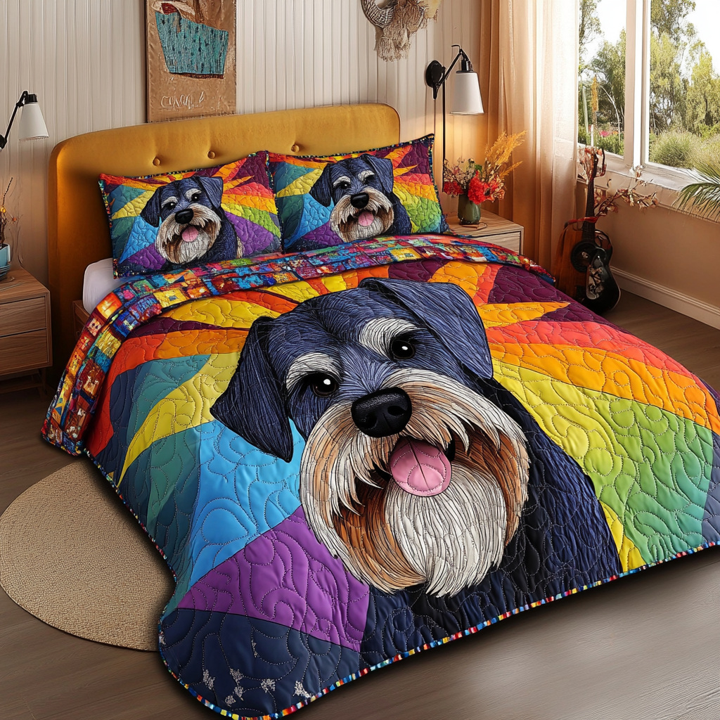 Schnauzer TAI181024384 Quilt Bedding Set