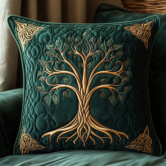 Celtic Tree Of Life DAI090125381 Quilted Pillow Case