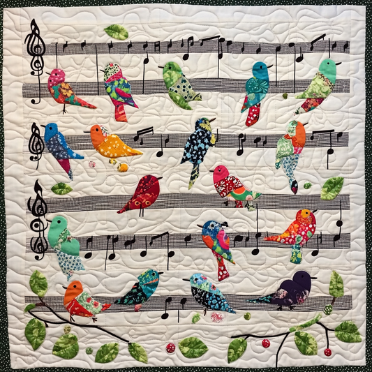 Bird Music TAI151024392 Quilt Blanket