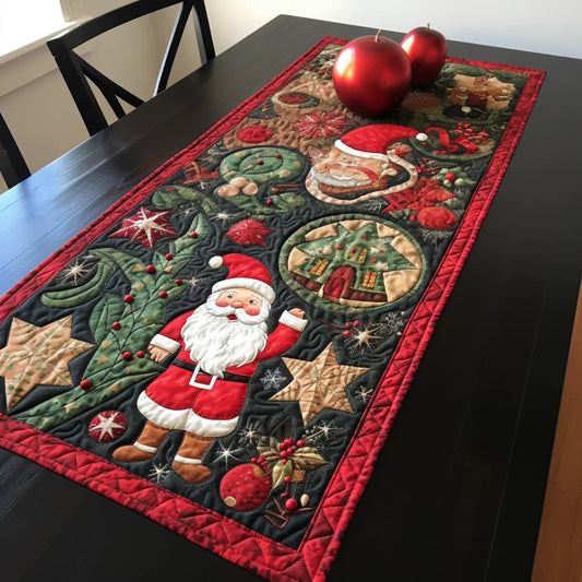 Christmas Santa TAI261223129 Quilted Table Runner