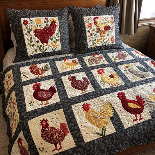 Chicken DAI190824331 Quilt Bedding Set