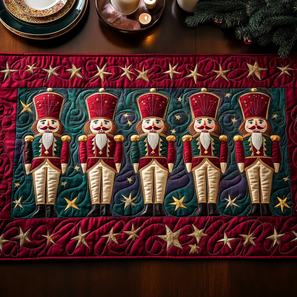 Christmas Nutcracker TAI091024390 Quilted Table Runner