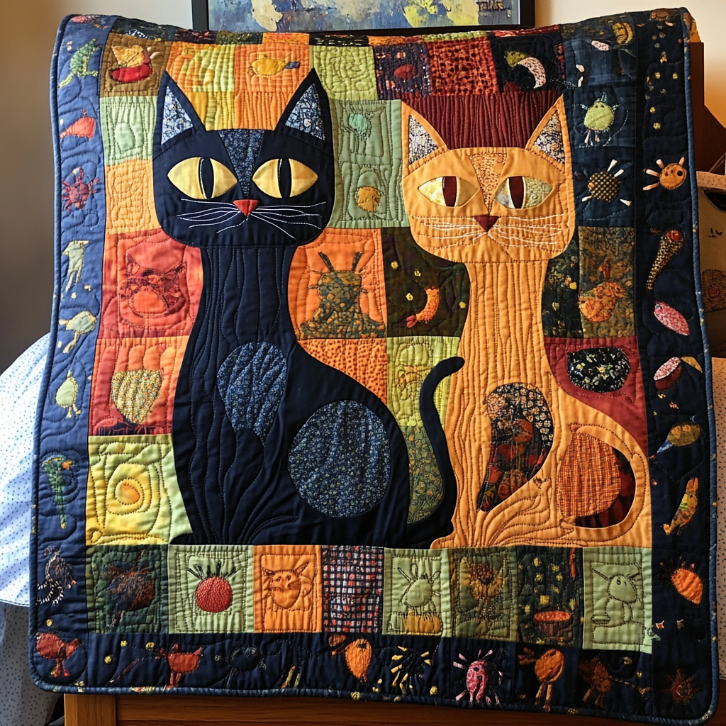 Cat TAI041024489 Quilt Blanket