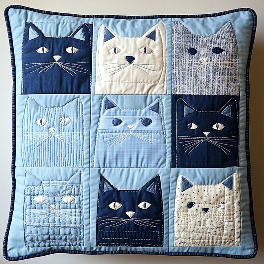 Cat TAI130824124 Quilted Pillow Case