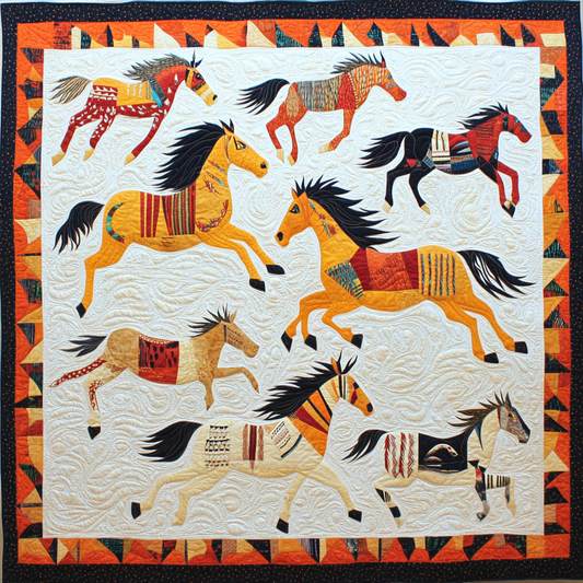 Native American Horse DAI040924183 Quilt Blanket