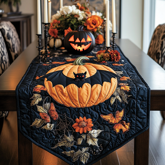 Halloween Pumpkin TAI021024211 Quilted Table Runner