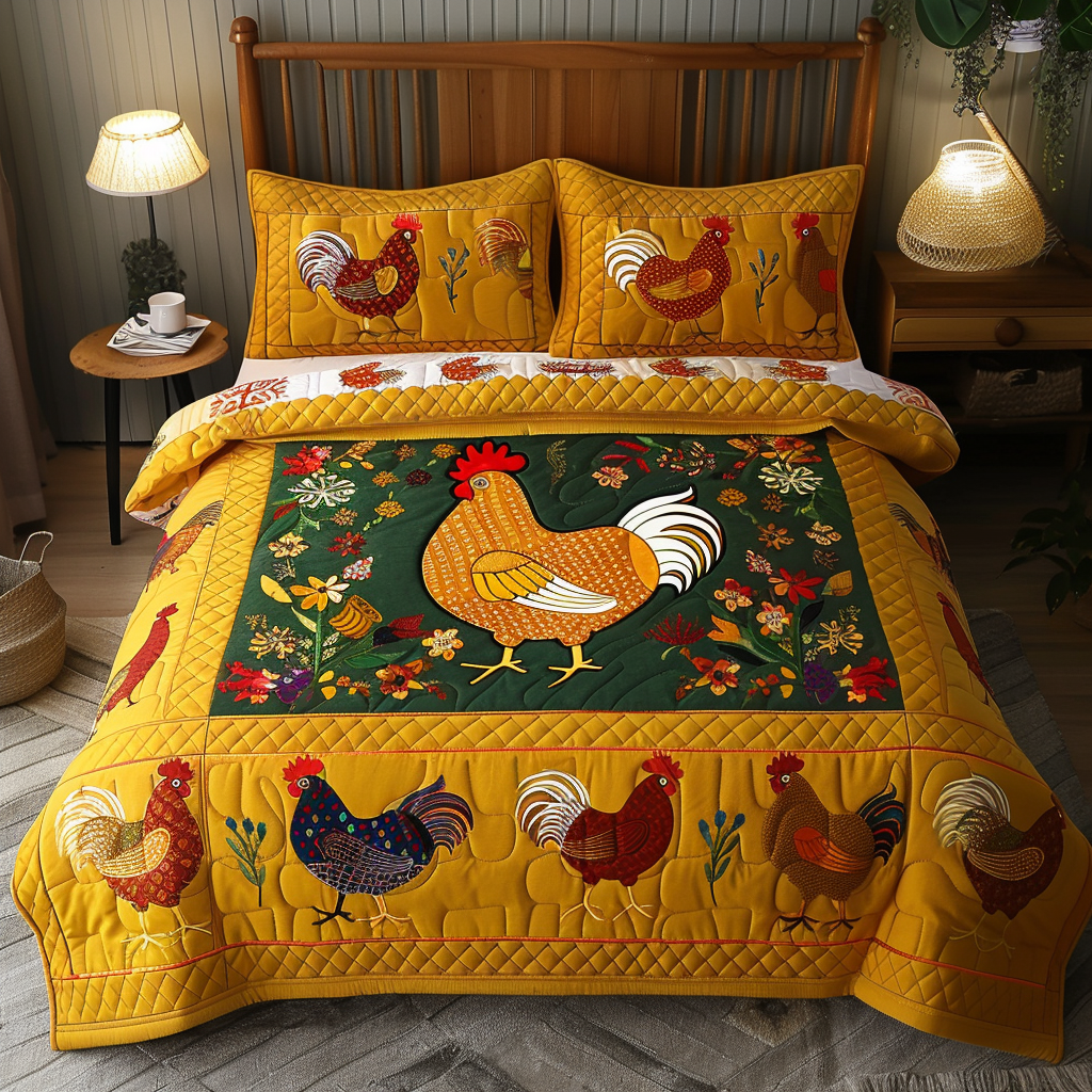 Chicken TAI170724053 Quilt Bedding Set