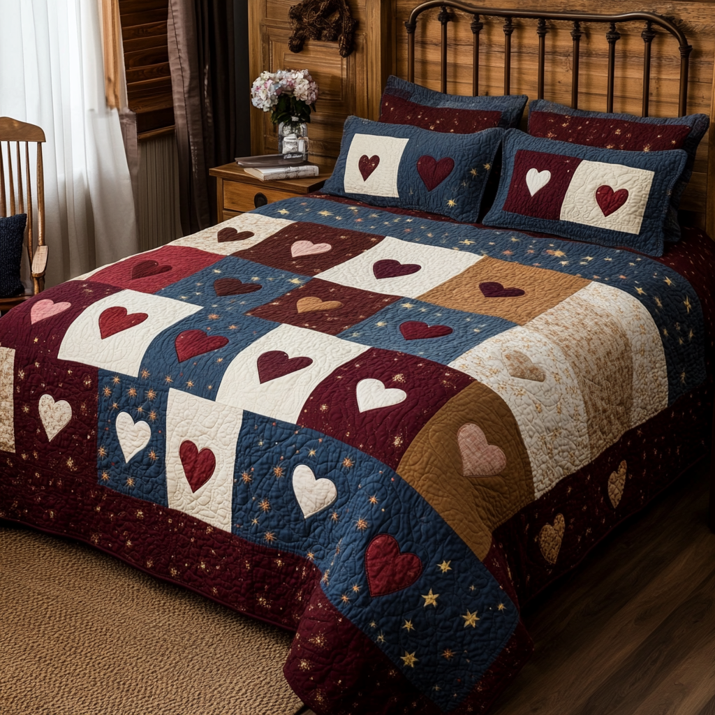 Heart DAI280824032 Quilt Bedding Set