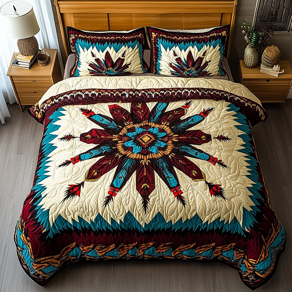 Native American TAI201124090 Quilt Bedding Set