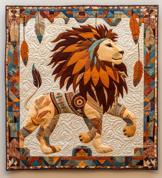 Native American Lion DAI171224098 Quilt Blanket