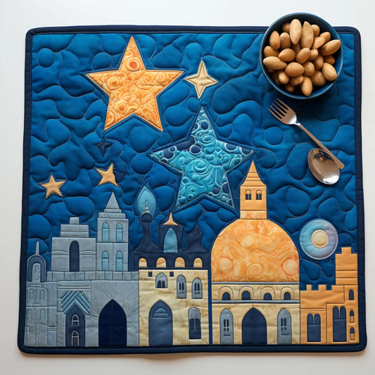 Jewish Hanukkah TAI040124355 Quilted Placemats