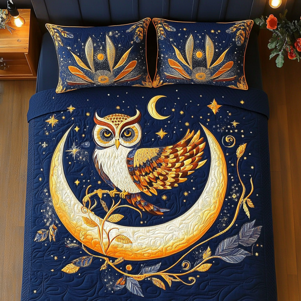 Celestial Owl DAI301224228 Quilt Bedding Set