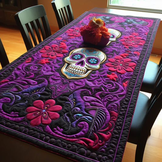 Day Of The Dead TAI260224312 Quilted Table Runner