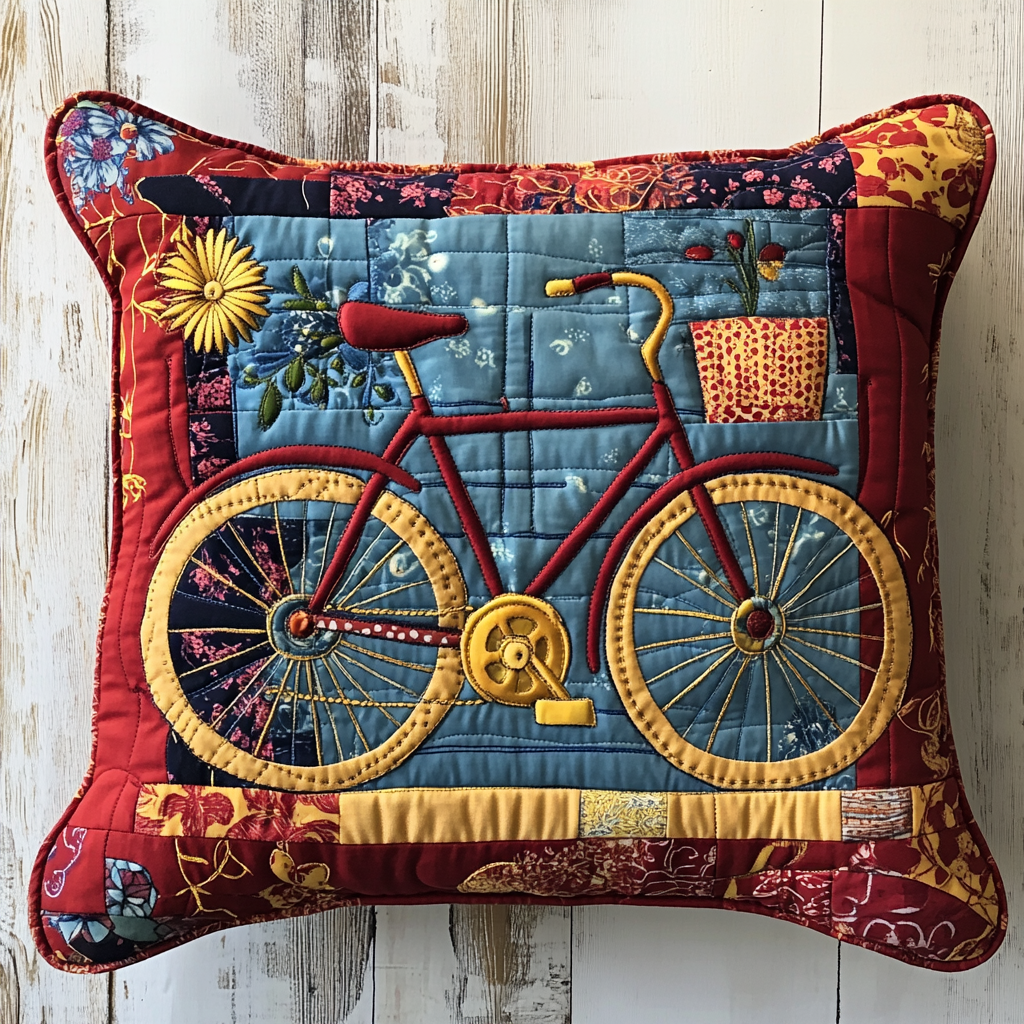 Bicycle DAI26102430 Quilted Pillow Case