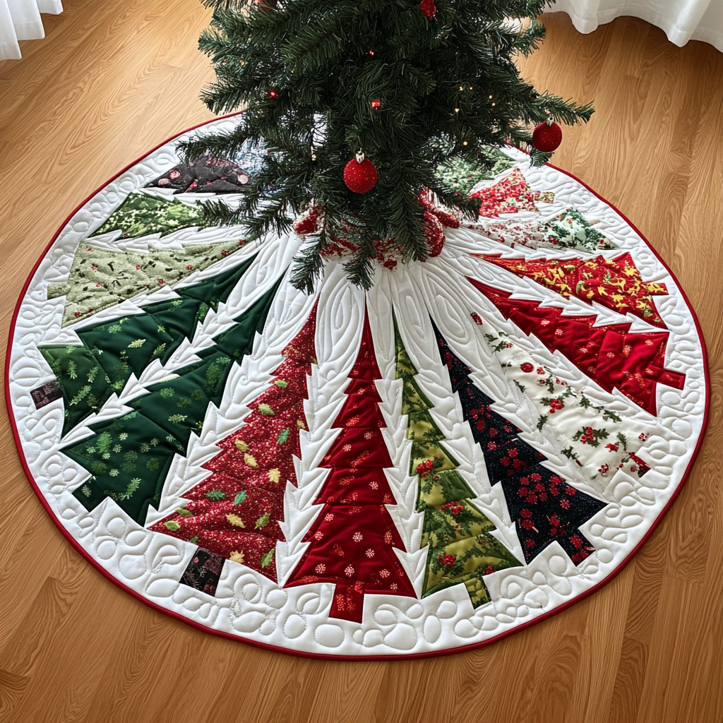 Christmas Tree DAI040924102 Quilted Tree Skirt